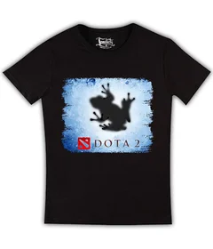 Прикольные футболки: Dota 2 - лого на черной